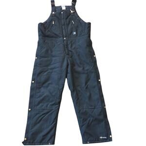 Carhartt bib overalls quilted black size 42X32 RN 14806 R 33